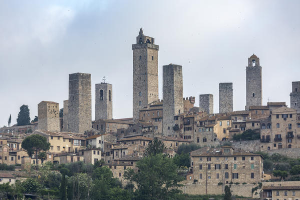 San Gimignano, Orcia Valley. Siena district, Tuscany, Italy.