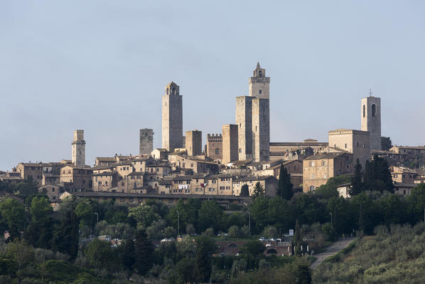 San Gimignano, Orcia Valley. Siena district, Tuscany, Italy.