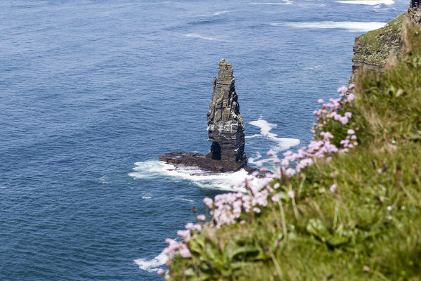 Breanan Mór rock. Cliffs of Moher, Liscannor, Munster, Co.Clare, Ireland, Europe.