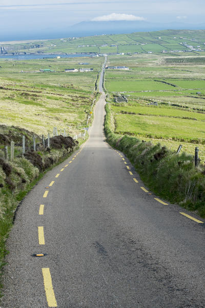 Road of the scenic Skellig Ring, Co.Kerry, Munster, Ireland, Europe.