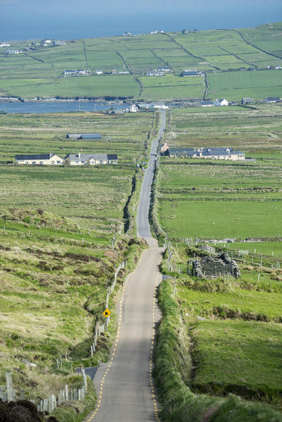 Road of the scenic Skellig Ring, Co.Kerry, Munster, Ireland, Europe.