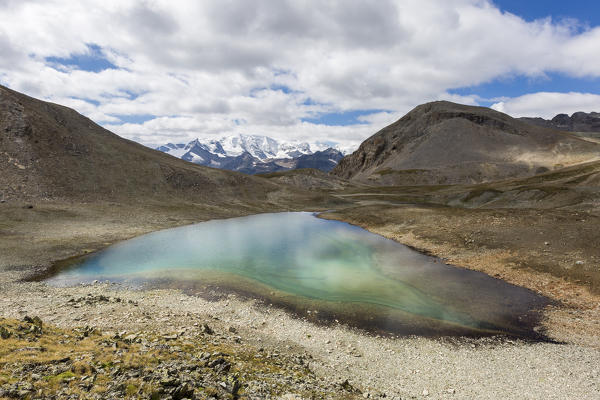 Tschuffer lake, Engadin, Graubunden, Switzerland.