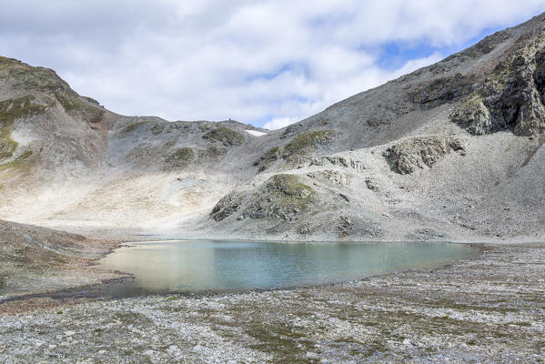 Tschuffer lake, Engadin, Graubunden, Switzerland.