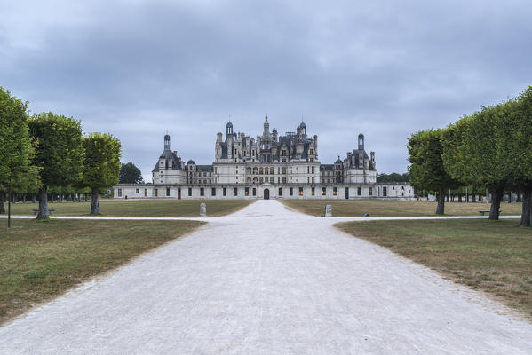 Chambord castle and its park. Chambord, Loir-et-Cher, France.