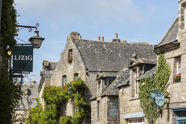 Houses in Locronan. Finistère, Brittany, France.