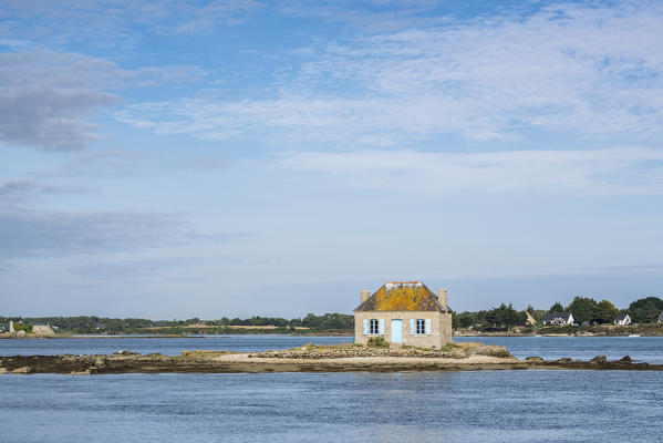 House on Saint-Cado isle. Quiberon, Morbihan, Brittany,  France.