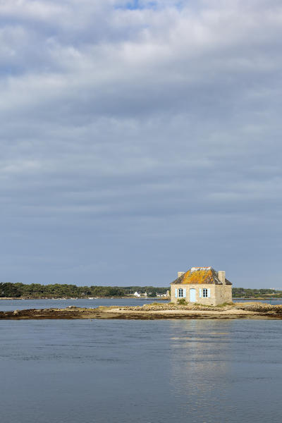 House on Saint-Cado isle. Quiberon, Morbihan, Brittany,  France.