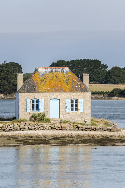 House on Saint-Cado isle. Quiberon, Morbihan, Brittany,  France.