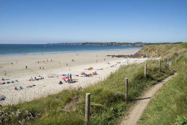 Blancs Sablons beach. Le Conquet, Finistère, Brittany, France.