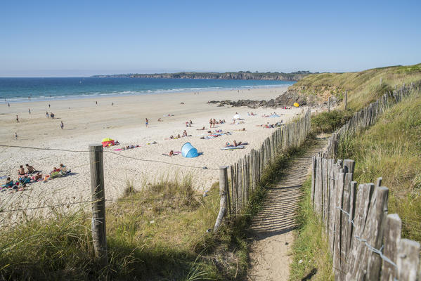 Blancs Sablons beach. Le Conquet, Finistère, Brittany, France.