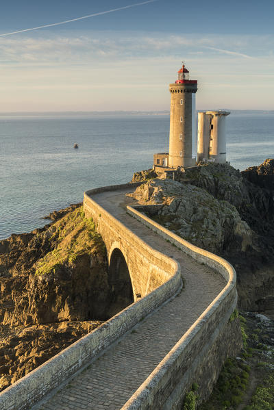 Petit Minou lightouse in the morning light. Plouzané, Finistère, Brittany, France.