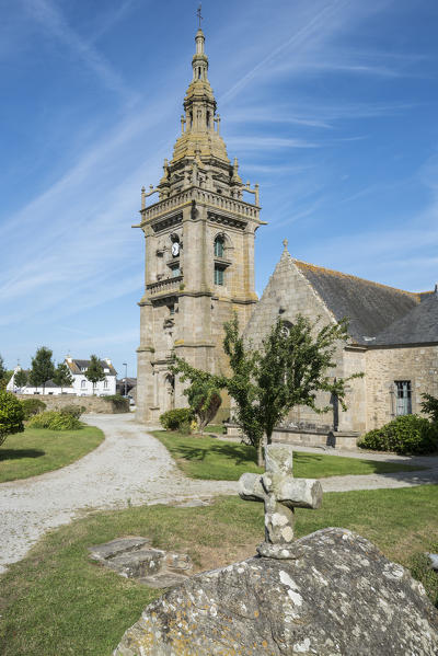 Saint Pol Aurélien church, Lampaul-Ploudalmézeau. Finistère, Brittany, France.