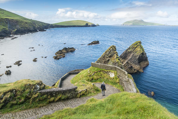 Dunquin pier, Dingle peninsula, County Kerry, Munster province, Ireland, Europe.