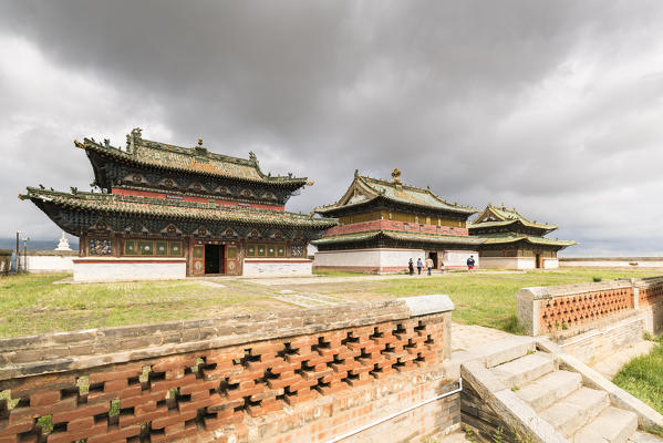 Temples in Erdene Zuu monastery. Harhorin, South Hangay province, Mongolia.