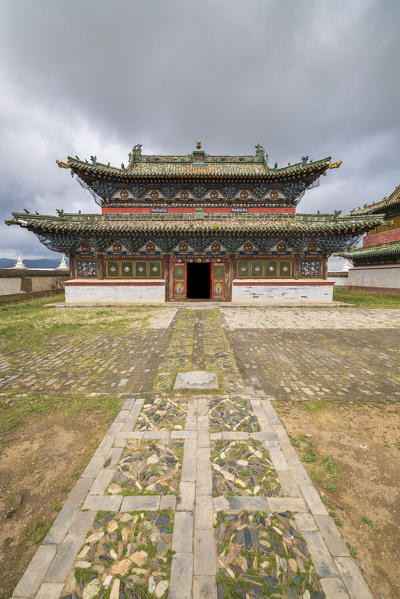 Temple in Erdene Zuu monastery. Harhorin, South Hangay province, Mongolia.