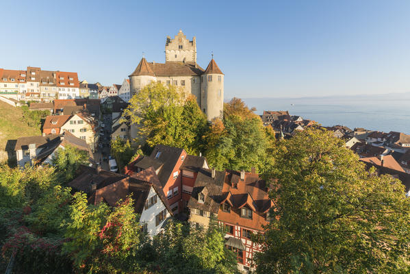 Old Castle from an elevetad point of view. Meersburg, Baden-Württemberg, Germany.