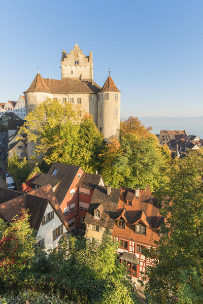 Old Castle from an elevetad point of view. Meersburg, Baden-Württemberg, Germany.
