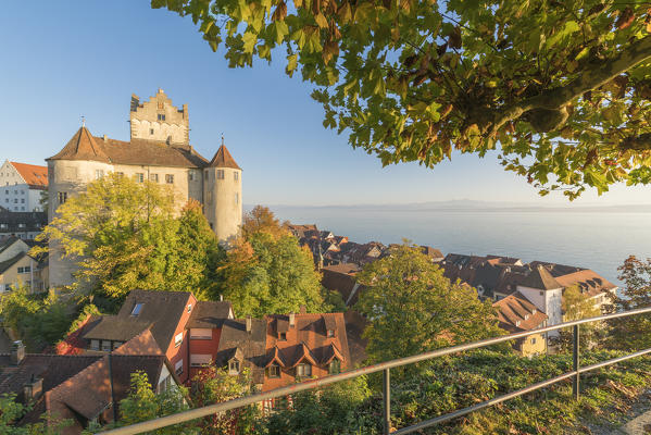 Old Castle from an elevetad point of view. Meersburg, Baden-Württemberg, Germany.