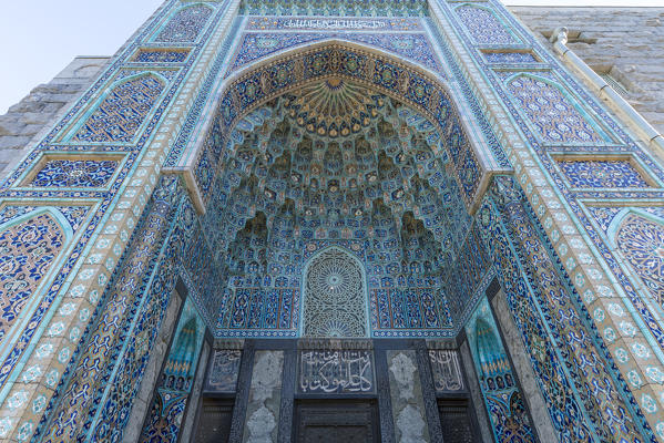 The colourful Mosque by Nikolai Vasilyev. Saint Petersburg, Russia.