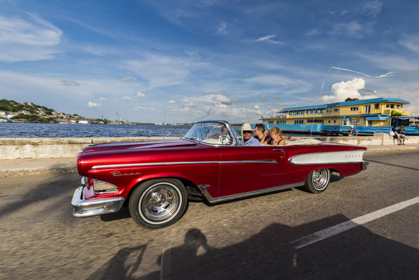Classic American car in old Havana, Havana Province, Cuba