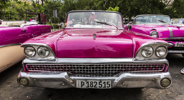 Classic American car in old Havana, Havana Province, Cuba