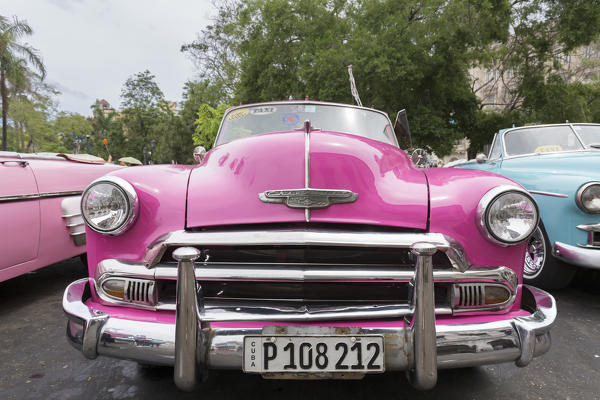 Classic American car in old Havana, Havana Province, Cuba