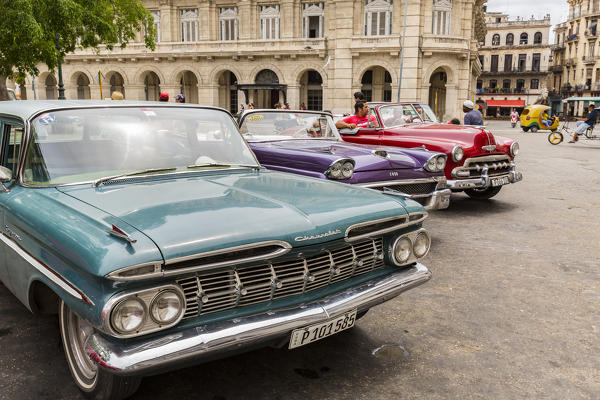 Classic American car in old Havana, Havana Province, Cuba