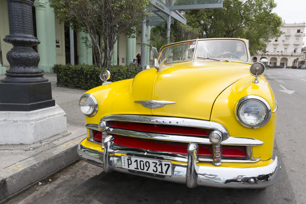 Classic American car in old Havana, Havana Province, Cuba