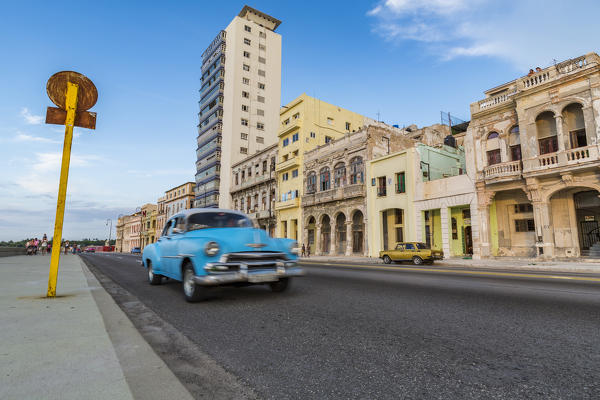 Classic American car in old Havana, Havana Province, Cuba