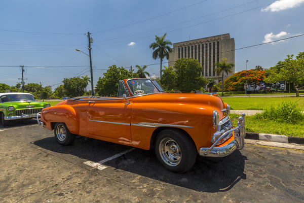 Classic American car in old Havana, Havana Province, Cuba