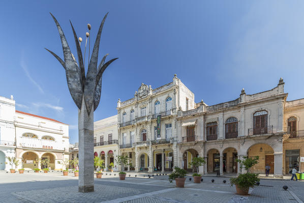 Plaza Vieja Square in Old Havana, Havana, Havana Province, Cuba