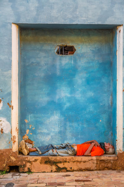Homeless man in Trinidad,  Trinidad and Sancti Spiritus Province, Cuba