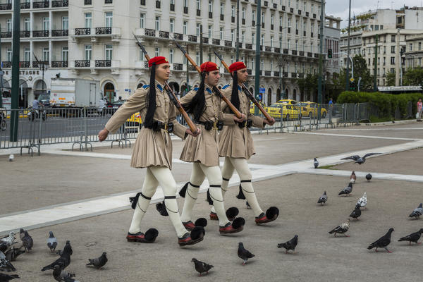 Change of Guard at the Greek Parliament in Syntagma Square, Athens, Greece