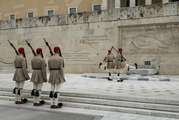 Change of Guard at the Greek Parliament in Syntagma Square, Athens, Greece