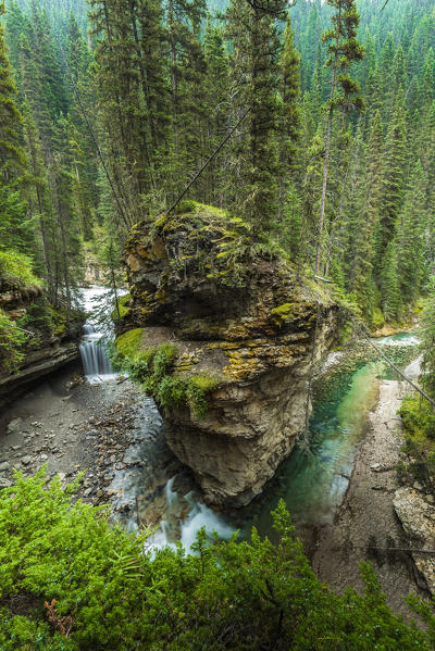Johnston Canyon Falls, Banff National Park, Alberta, Canada