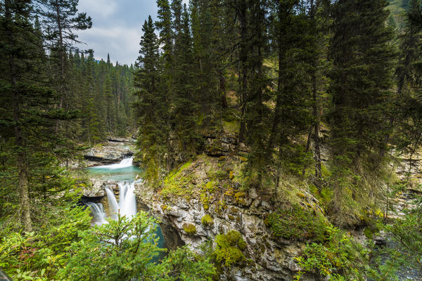 Johnston Canyon Falls, Banff National Park, Alberta, Canada