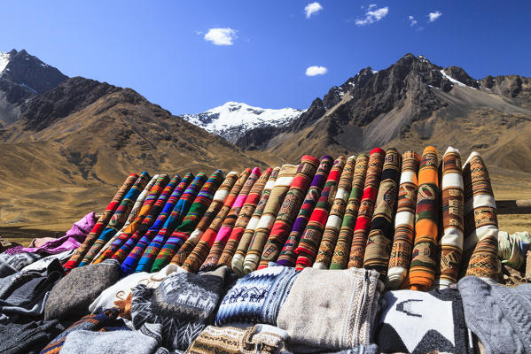 Andean landscape on the way from Cuzco tu Puno, Peru, South America