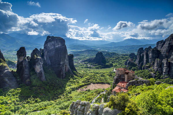 Ortdhodox monastery in Meteora near Kalambaka, Trikala, Thessaly, Greece