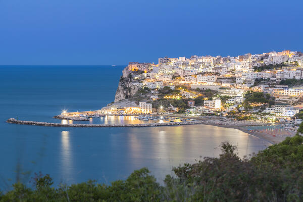 Peschici town, Gargano, Foggia district, Gargano, Apulia, Italy