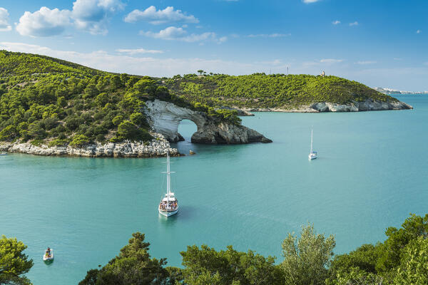 Cala San Felice Bay in Vieste, Gargano, Foggia district, Apulia, Italy