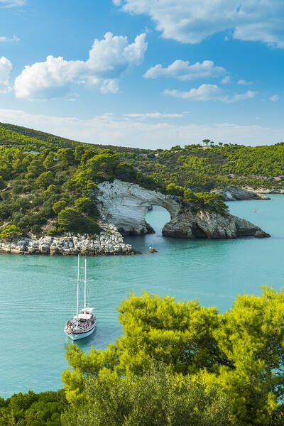 Cala San Felice Bay in Vieste, Gargano, Foggia district, Apulia, Italy
