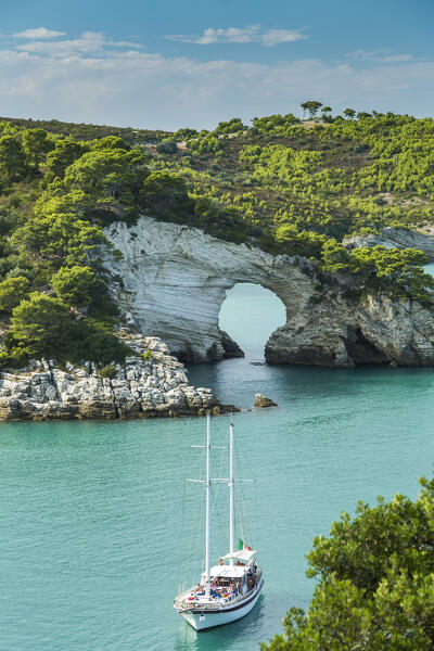 Cala San Felice Bay in Vieste, Gargano, Foggia district, Apulia, Italy