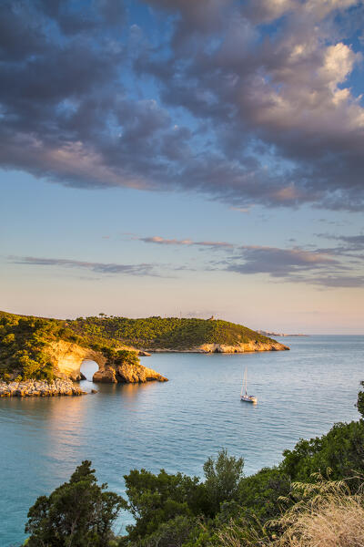Cala San Felice Bay in Vieste, Gargano, Foggia district, Apulia, Italy