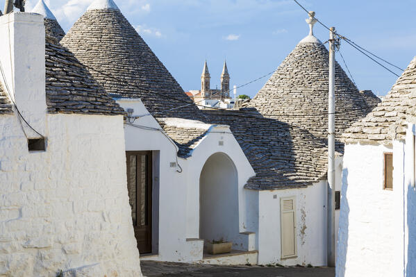 Trulli (typical houses) in Alberobello, Itria Valley, Bari district, Apulia, Italy