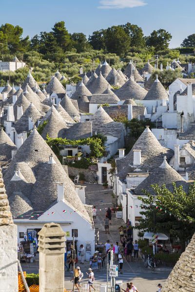 Trulli (typical houses) in Alberobello, Itria Valley, Bari district, Apulia, Italy