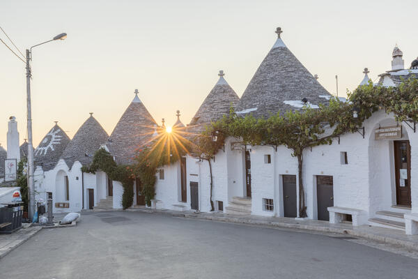 Trulli (typical houses) in Alberobello, Itria Valley, Bari district, Apulia, Italy
