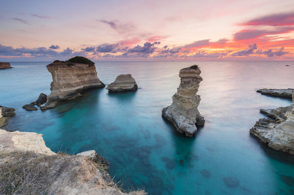 Torre Sant Andrea near Melendugno, Lecce district, Apulia, Italy