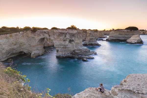 Torre Sant Andrea near Melendugno, Lecce district, Apulia, Italy