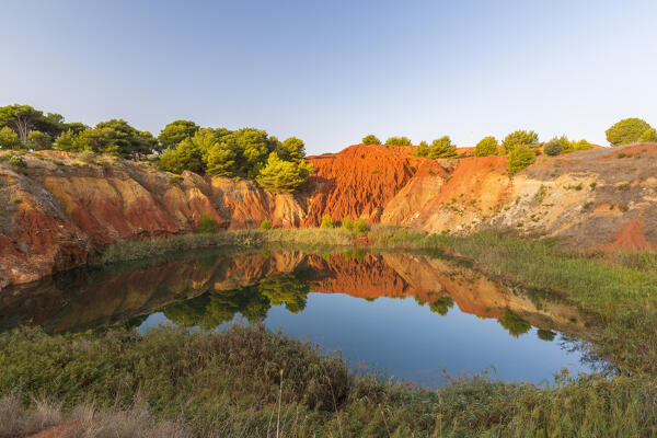Former Bauxite cave near Otranto, Lecce district, Apulia, Italy