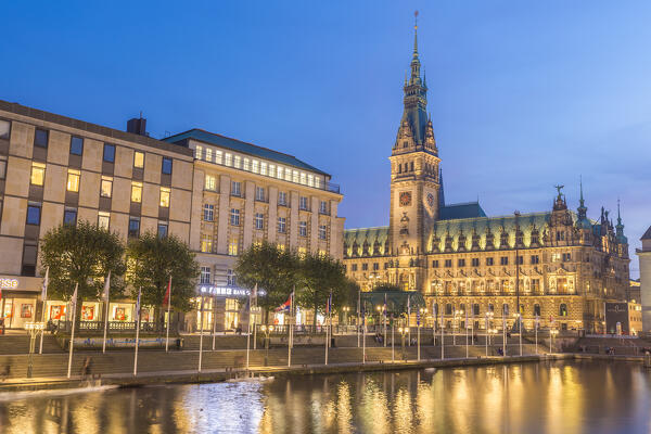City Hall (Rathaus) in Hamburg, Germany